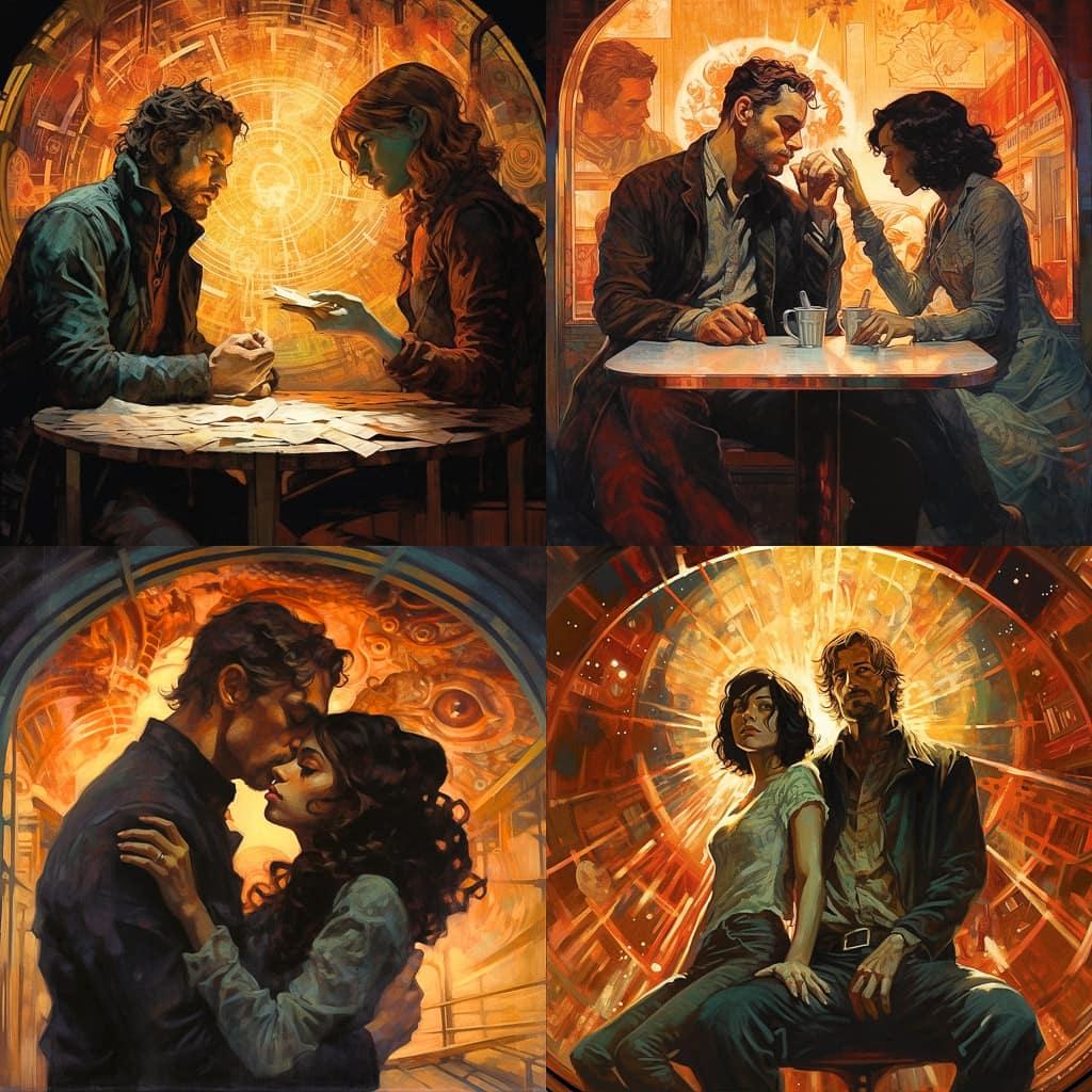 Jon Foster style, Midjourney V5.2, render 1 of 4