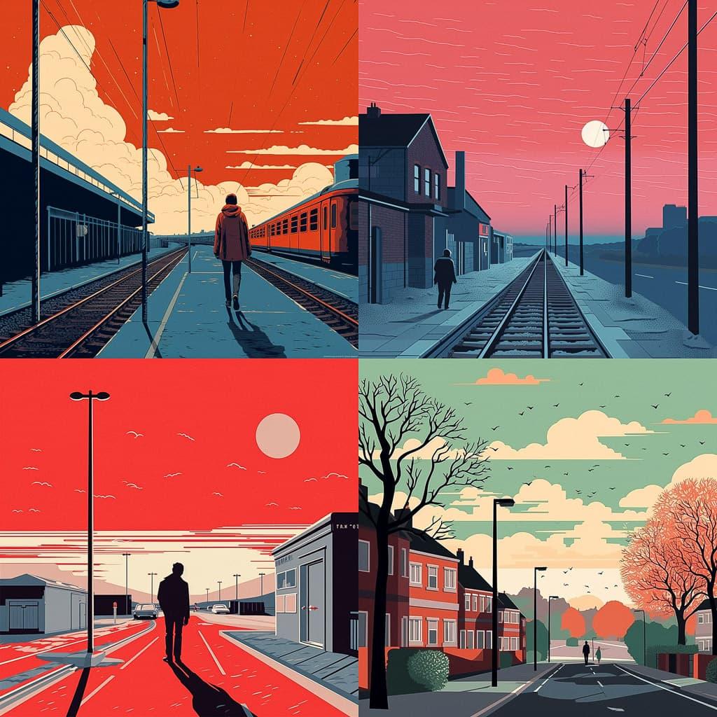 Jon McNaught style, Midjourney V5.2, render 1 of 4