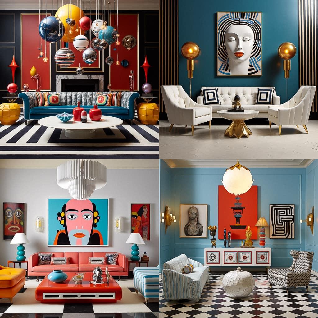 Jonathan Adler style, Midjourney V5.2, render 1 of 4