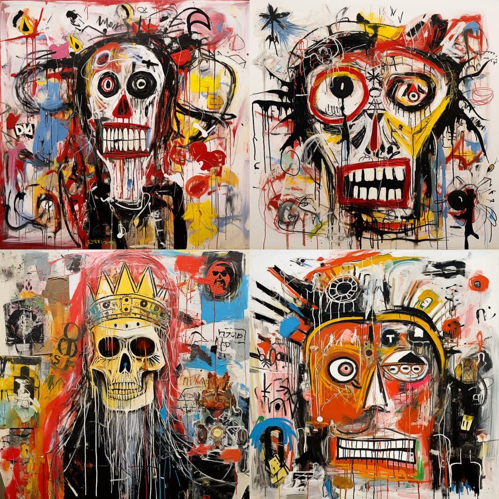 Jonathan Meese style, Midjourney V5.2, render 1 of 4