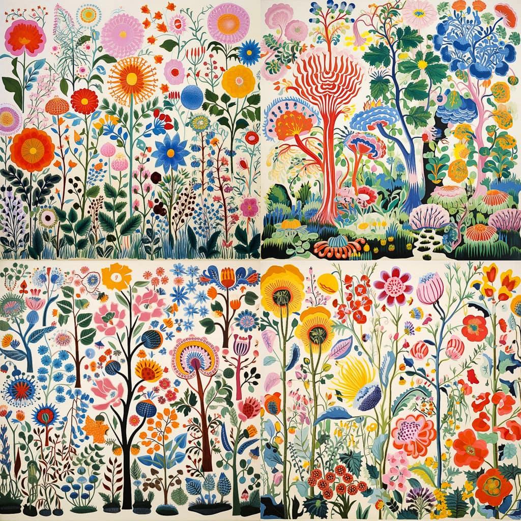 Josef Frank style, Midjourney V5.2, render 1 of 4