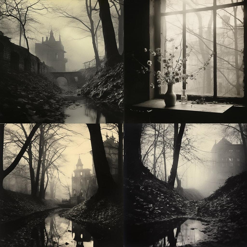 Josef Sudek style, Midjourney V5.2, render 1 of 4