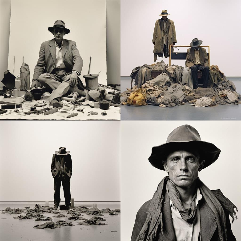 Joseph Beuys style, Midjourney V5.2, render 1 of 4