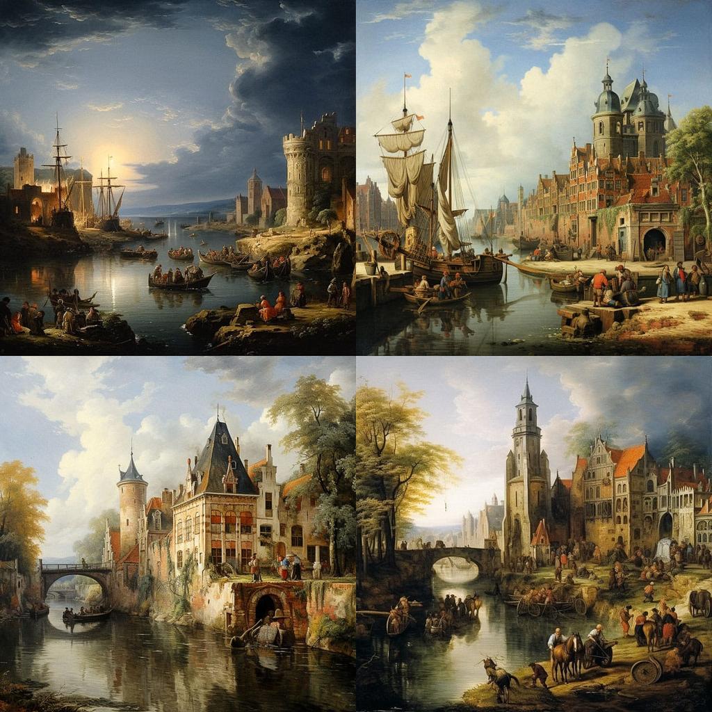 Josephus Laurentius Dyckmans style, Midjourney V5.2, render 1 of 4