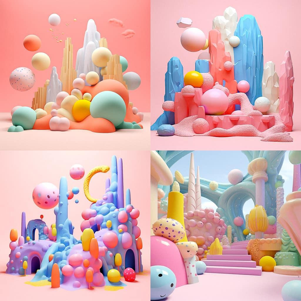Julian Glander style, Midjourney V5.2, render 1 of 4