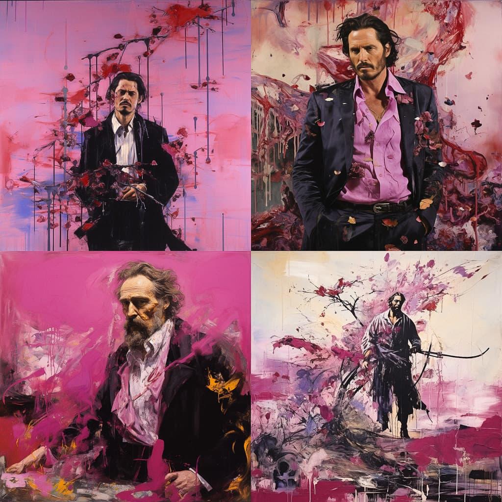 Julian Schnabel style, Midjourney V5.2, render 1 of 4