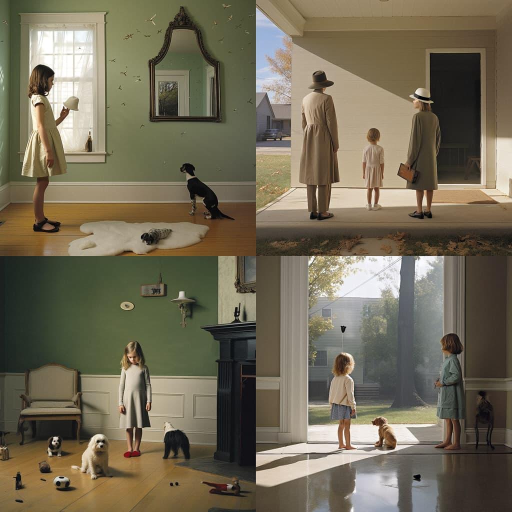 Julie Blackmon style, Midjourney V5.2, render 1 of 4