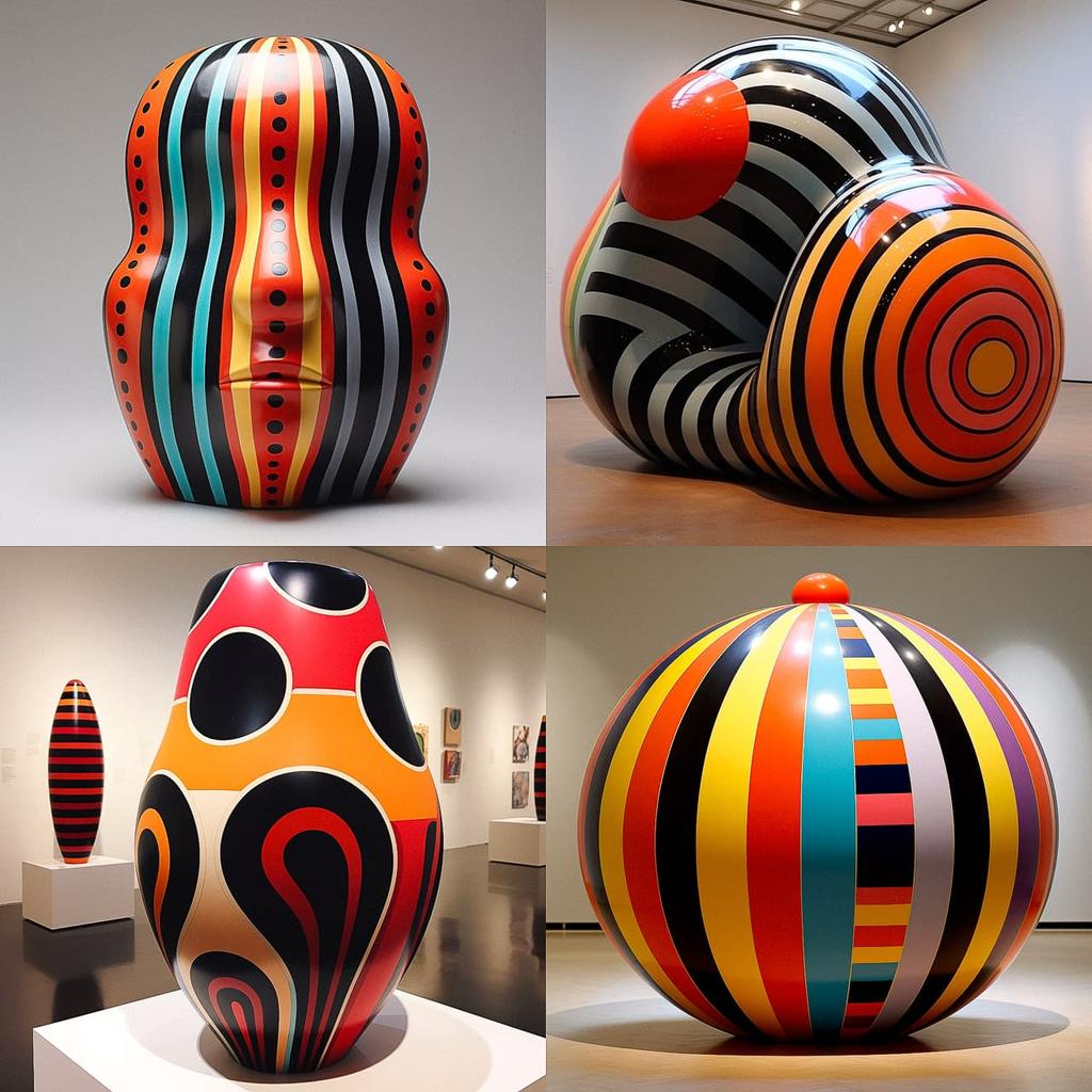 Jun Kaneko style, Midjourney V5.2, render 1 of 4