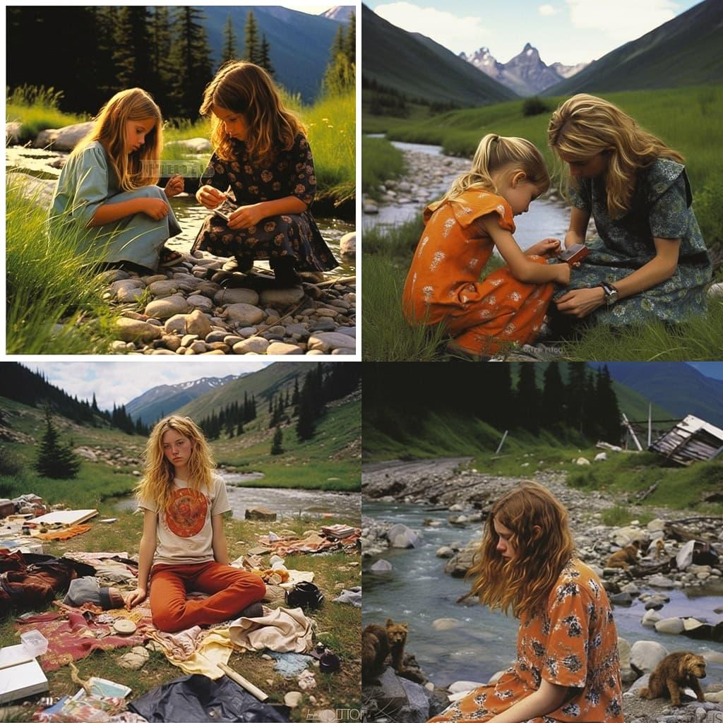 Justine Kurland style, Midjourney V5.2, render 1 of 4