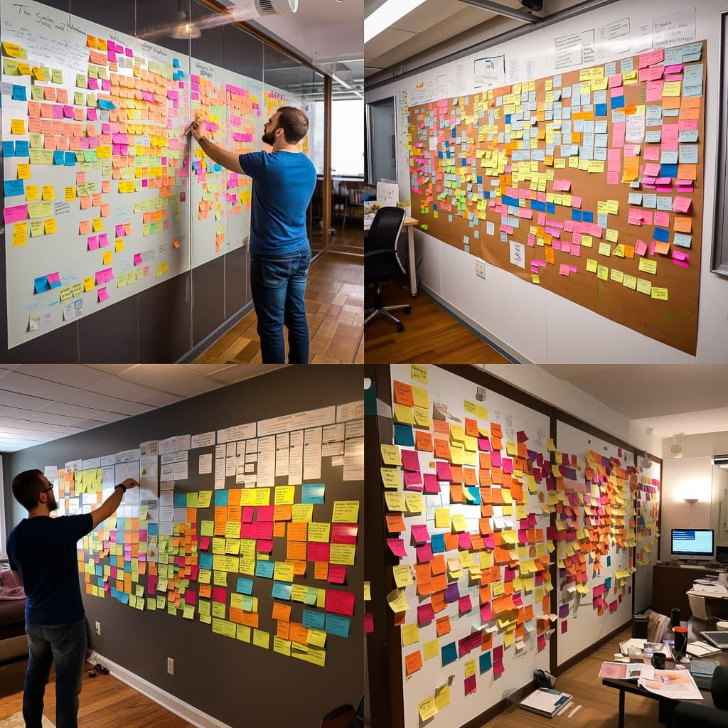 Kanban wall style, Midjourney V5.2, render 1 of 4