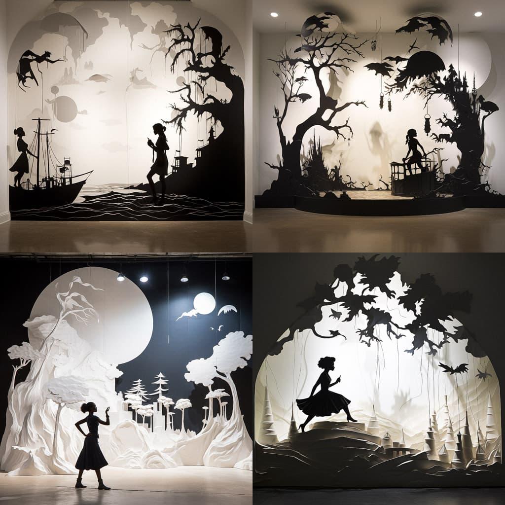 Kara Walker style, Midjourney V5.2, render 1 of 4