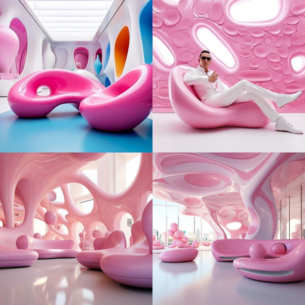 Karim Rashid style, Midjourney V5.2, render 1 of 4