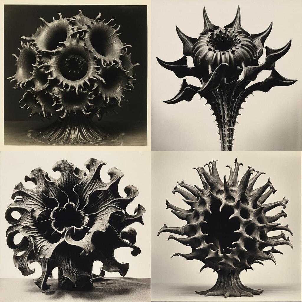 Karl Blossfeldt style, Midjourney V5.2, render 1 of 4