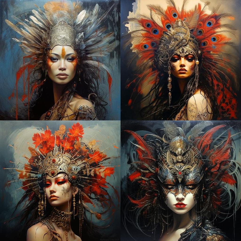 Karol Bak style, Midjourney V5.2, render 1 of 4