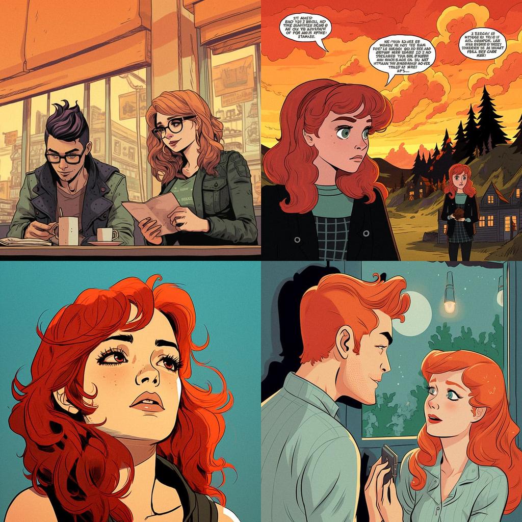 Kate Leth style, Midjourney V5.2, render 1 of 4