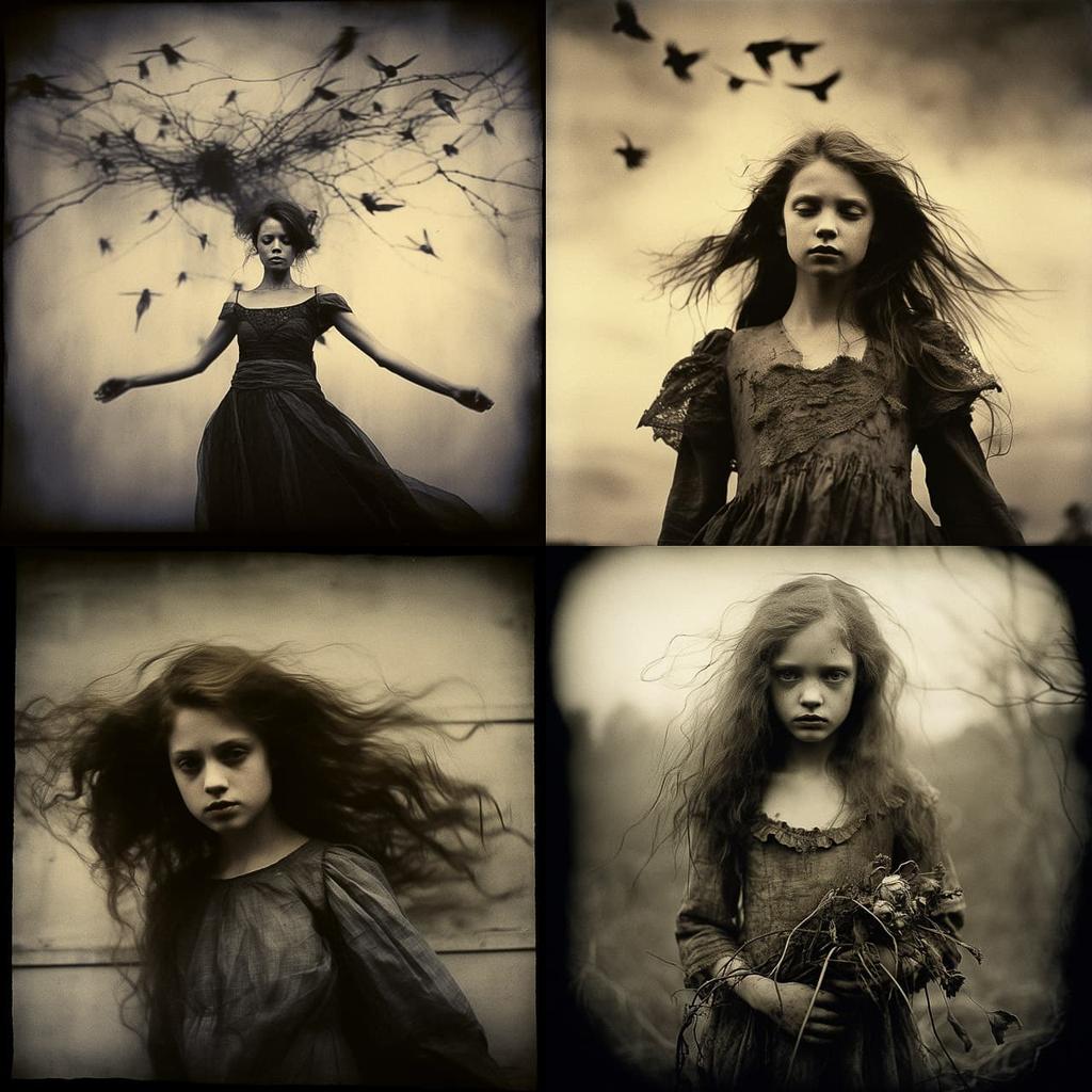 Keith Carter style, Midjourney V5.2, render 1 of 4
