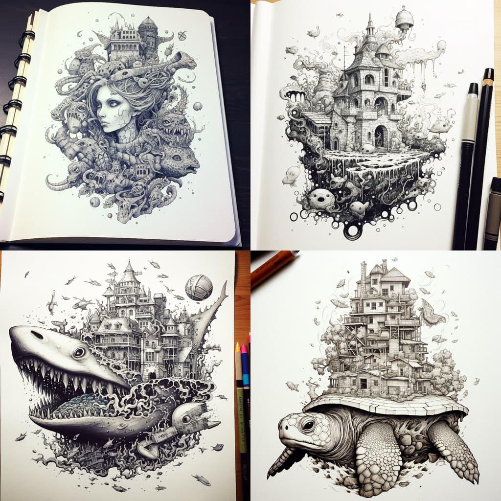 Kerby Rosanes style, Midjourney V5.2, render 1 of 4