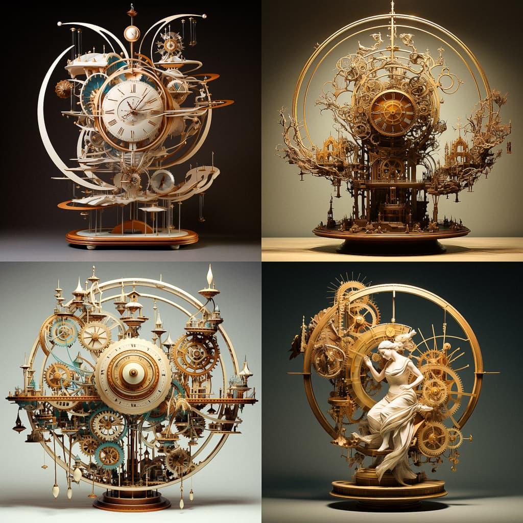 Kinetic art style, Midjourney V5.2, render 1 of 4
