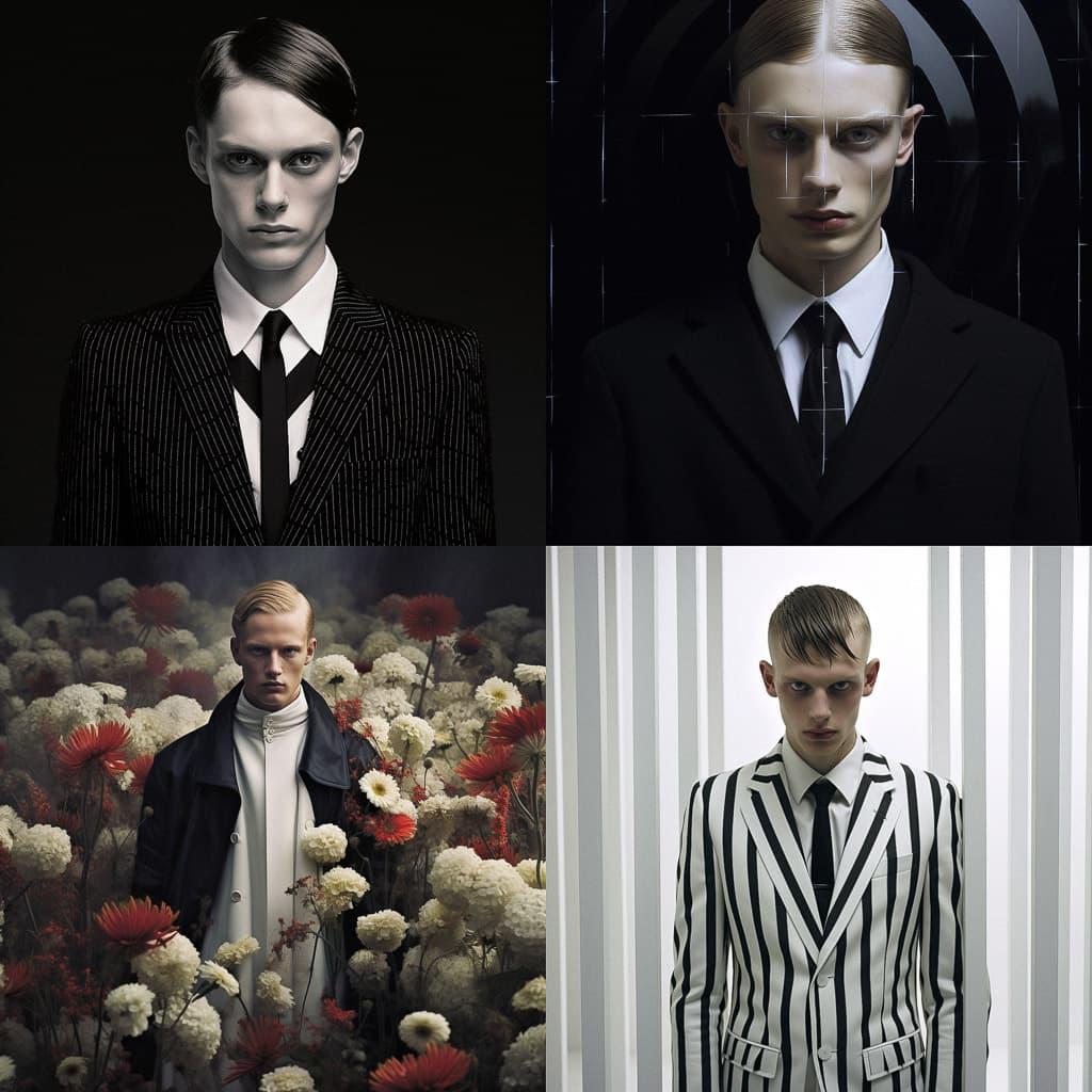 Kris Van Assche style, Midjourney V5.2, render 1 of 4