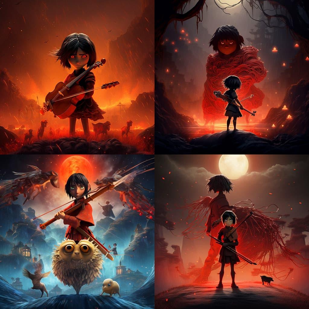 Kubo And The Two Strings style, Midjourney V5.2, render 1 of 4