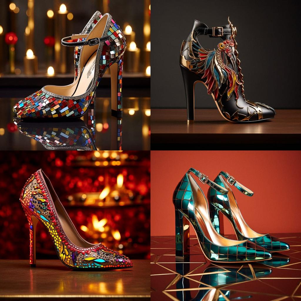 Kurt Geiger style, Midjourney V5.2, render 1 of 4