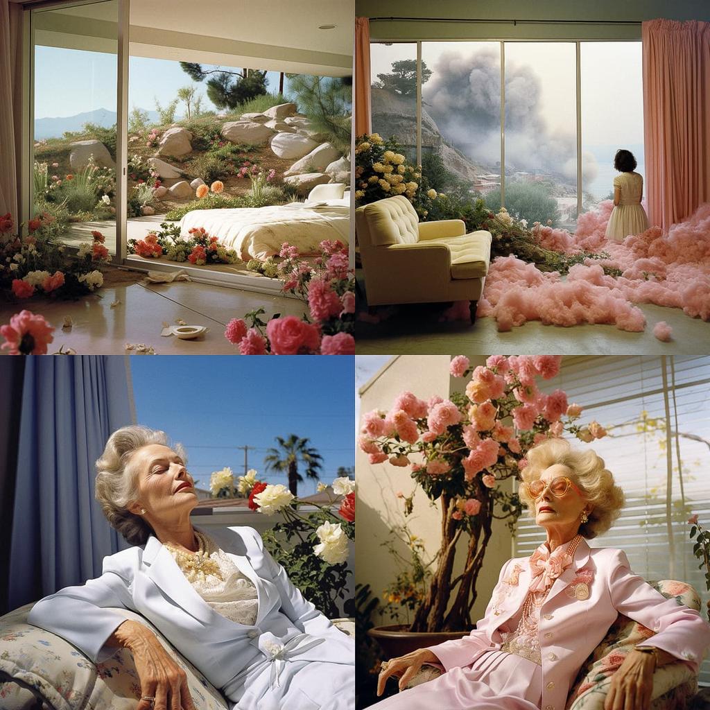 Larry Sultan style, Midjourney V5.2, render 1 of 4
