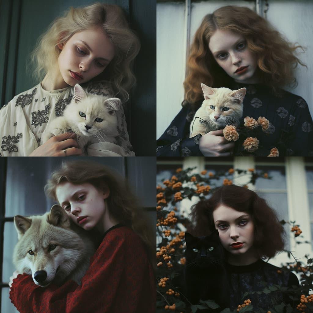Laura Makabresku style, Midjourney V5.2, render 1 of 4