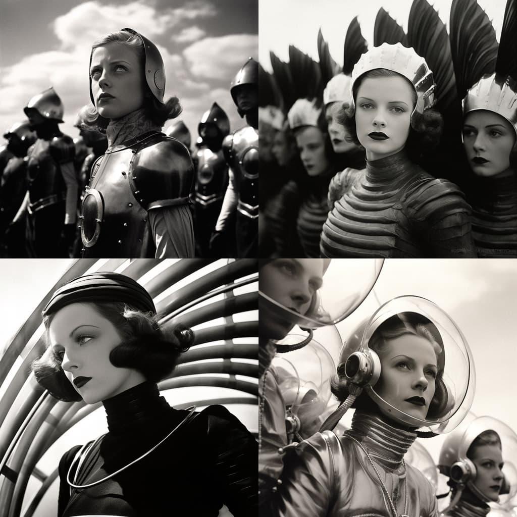 Leni Riefenstahl style, Midjourney V5.2, render 1 of 4