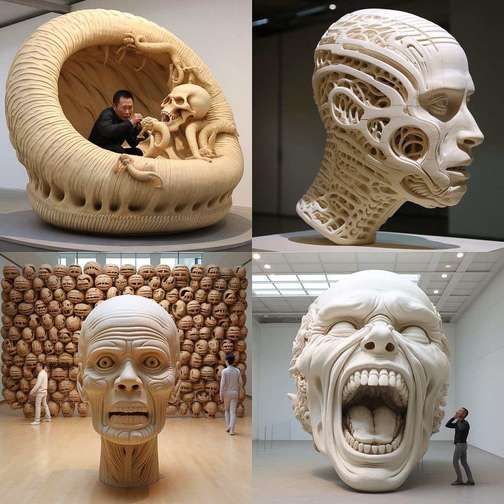 Li Hongbo style, Midjourney V5.2, render 1 of 4