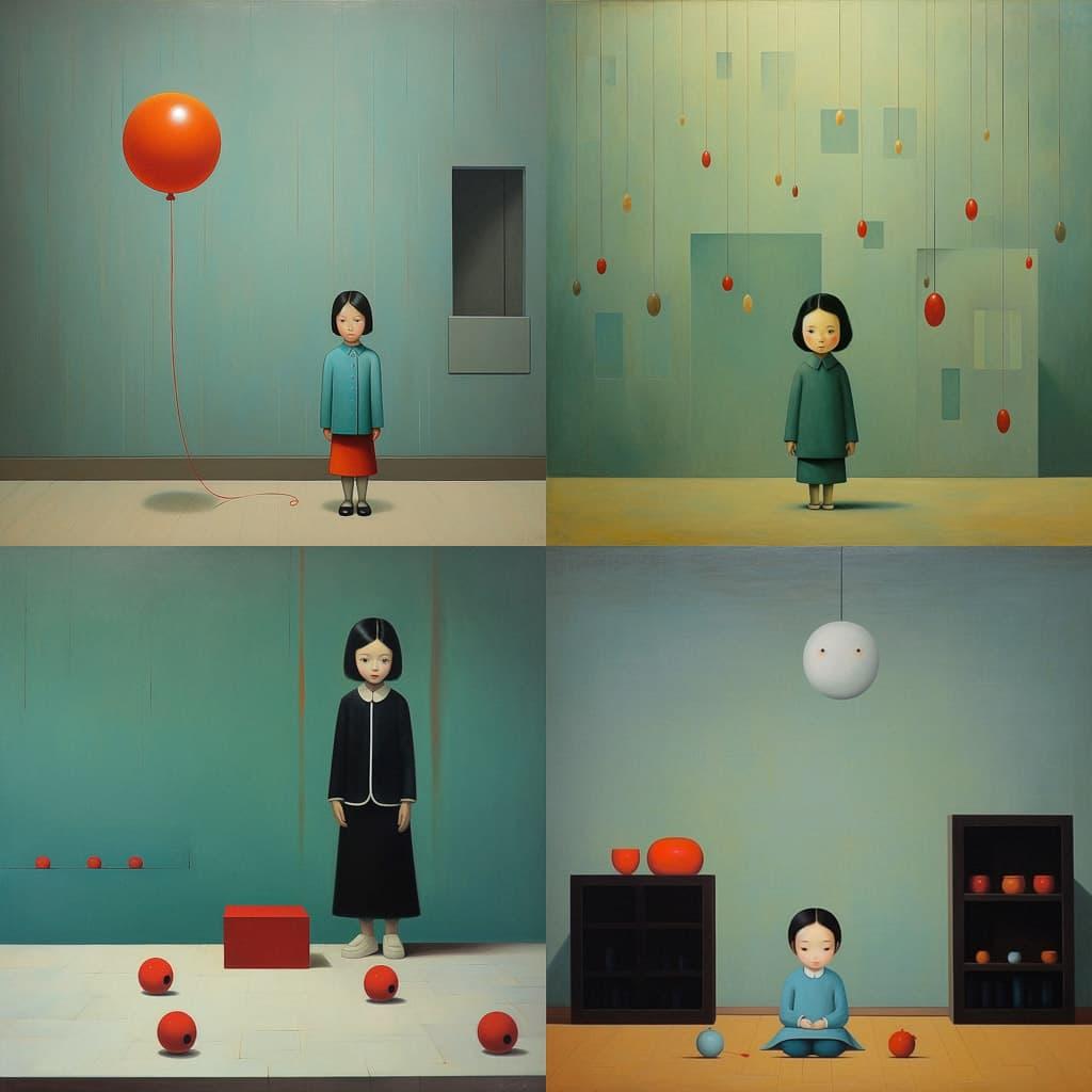 Liu Ye style, Midjourney V5.2, render 1 of 4