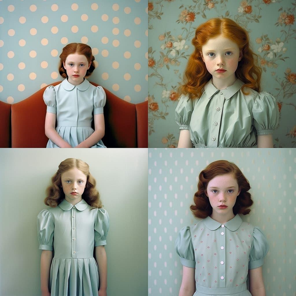 Loretta Lux style, Midjourney V5.2, render 1 of 4