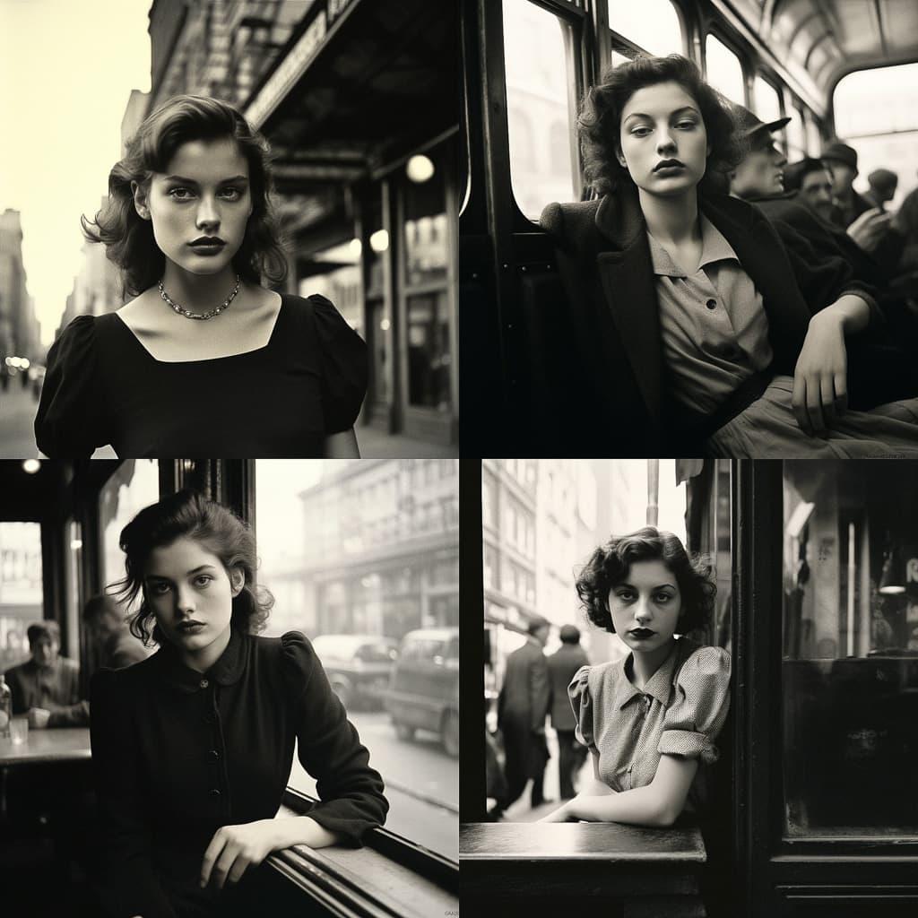 Louis Stettner style, Midjourney V5.2, render 1 of 4