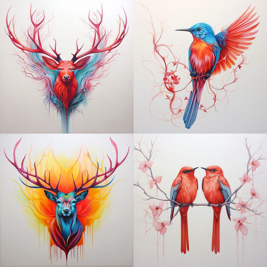 Louise McNaught style, Midjourney V5.2, render 1 of 4