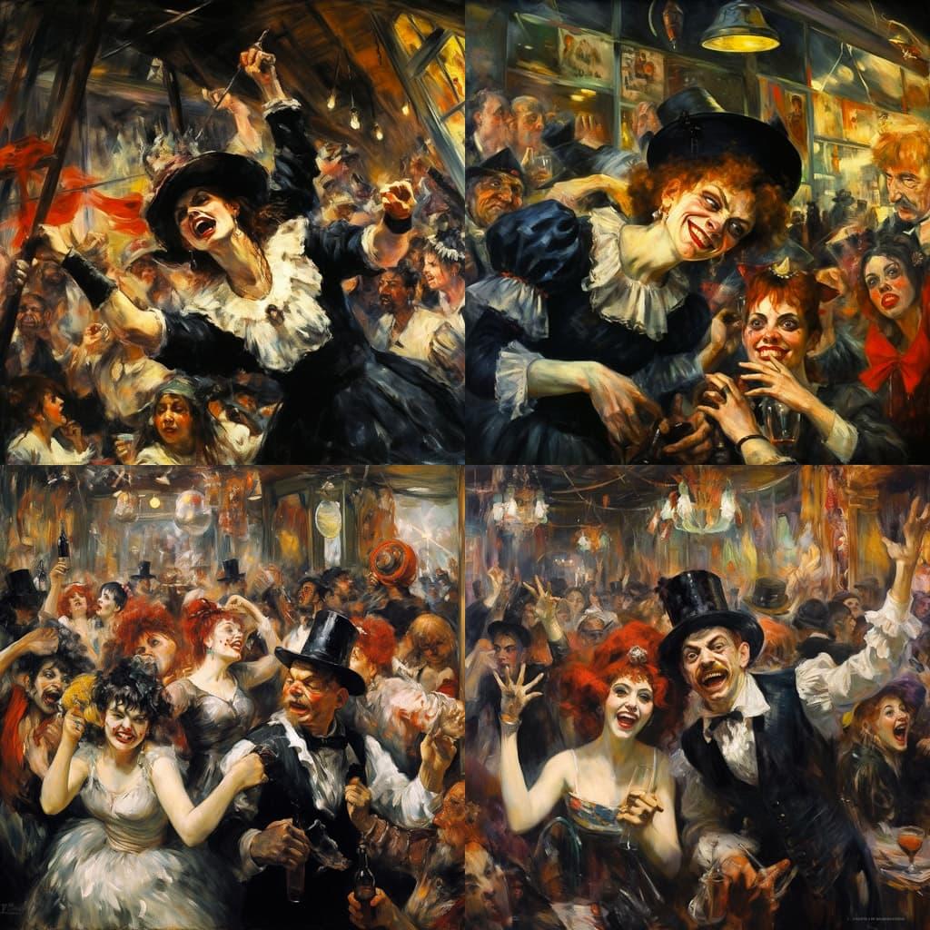 Lovis Corinth style, Midjourney V5.2, render 1 of 4