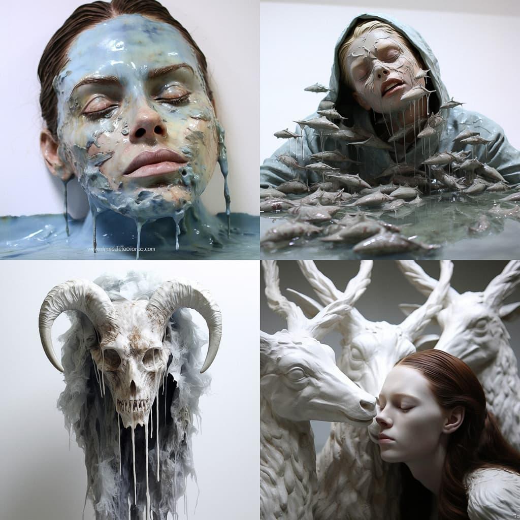 Lucy Glendinning style, Midjourney V5.2, render 1 of 4