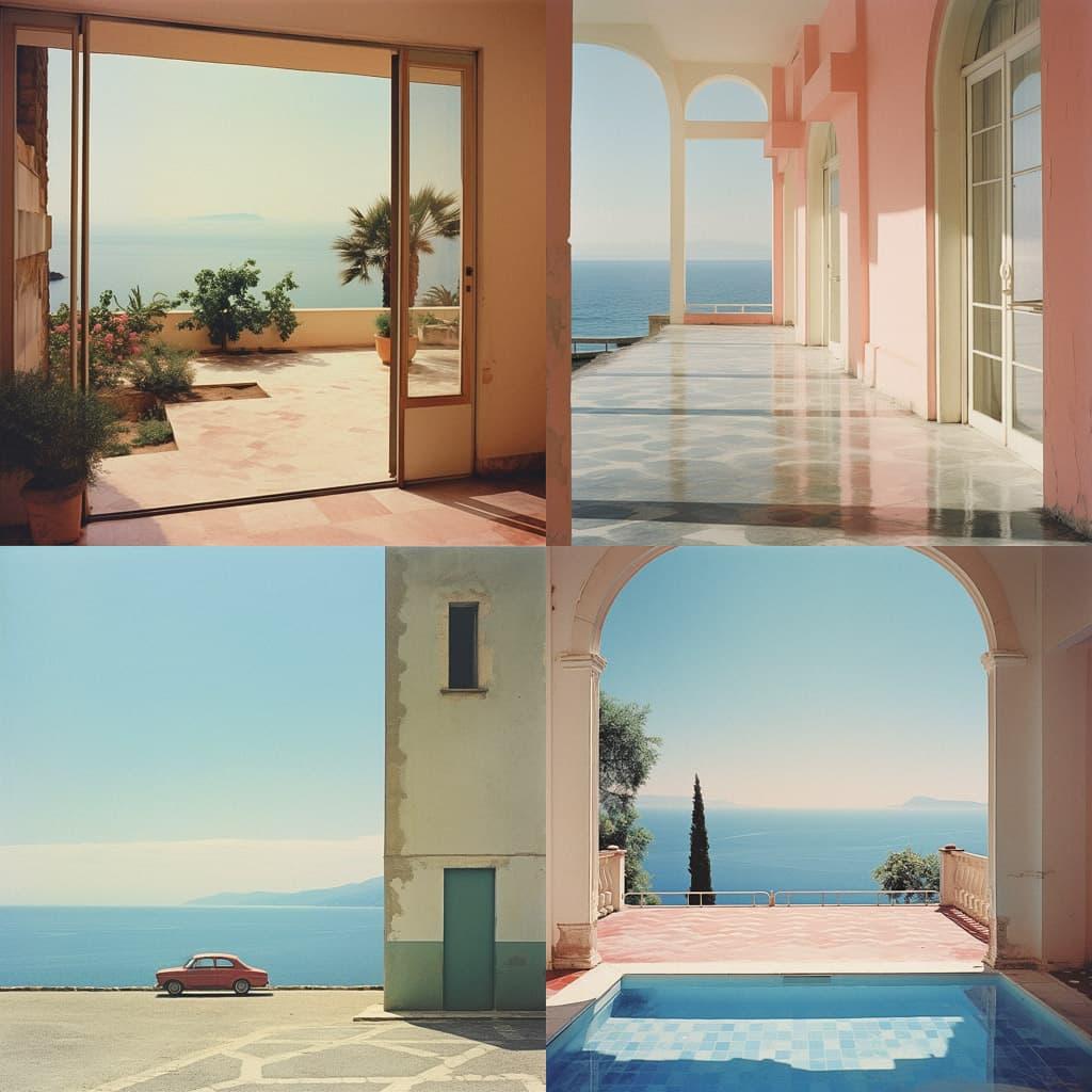 Luigi Ghirri style, Midjourney V5.2, render 1 of 4