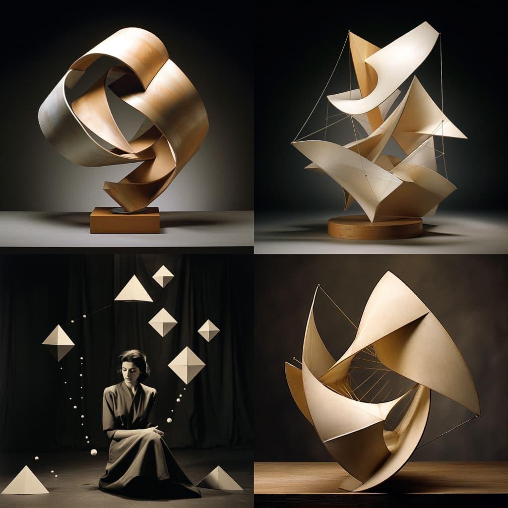 Lygia Clark style, Midjourney V5.2, render 1 of 4