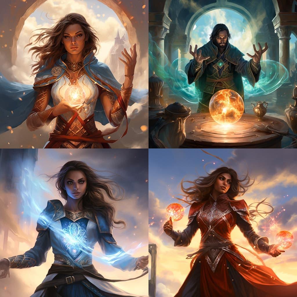 Magic: The Gathering style, Midjourney V5.2, render 1 of 4