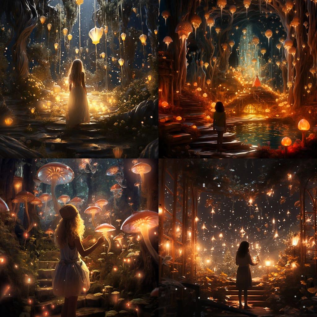 Magical atmosphere style, Midjourney V5.2, render 1 of 4