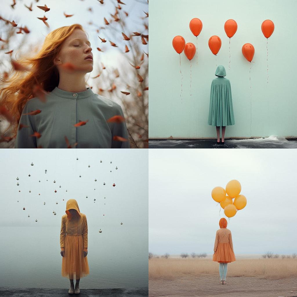 Maia Flore style, Midjourney V5.2, render 1 of 4