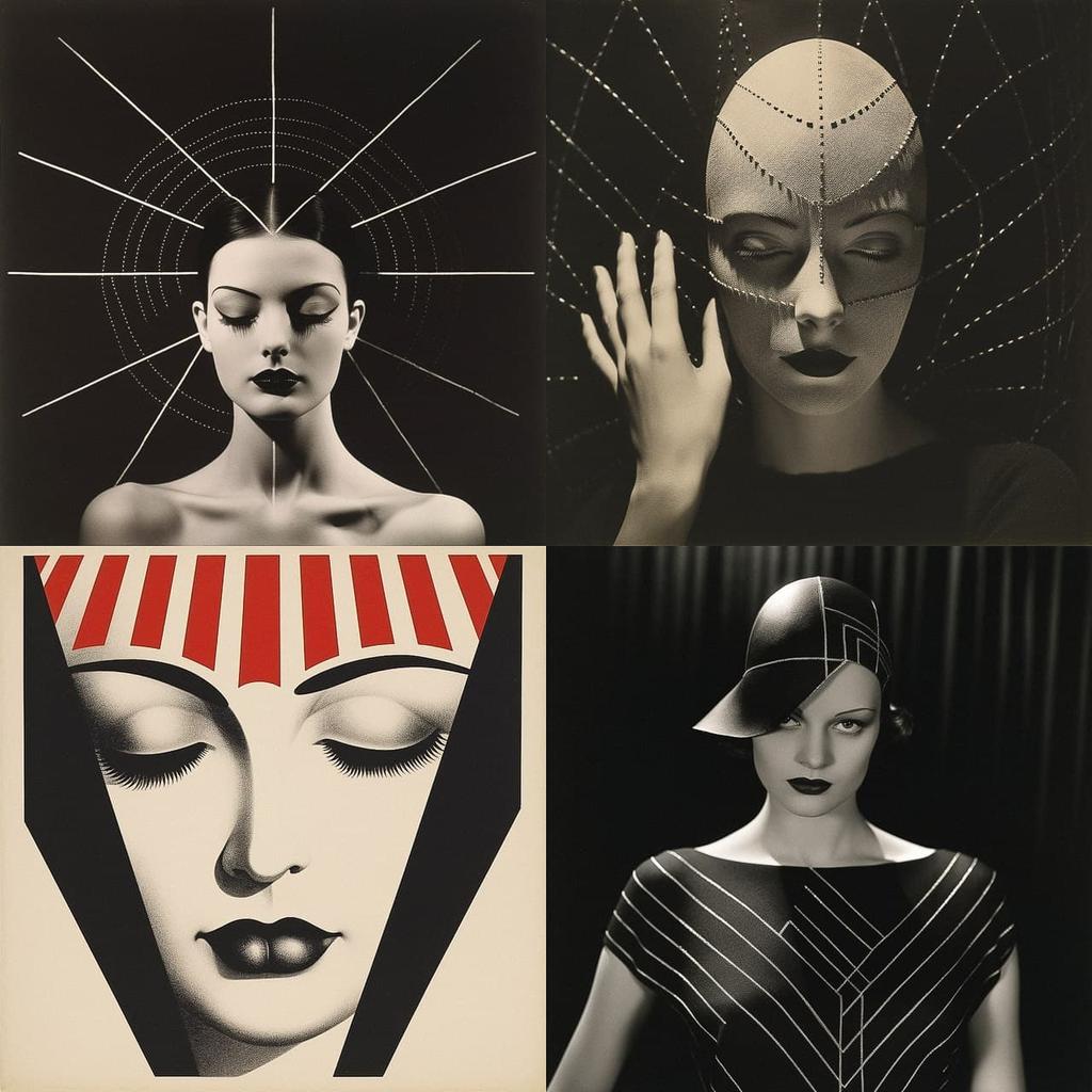 Man Ray style, Midjourney V5.2, render 1 of 4