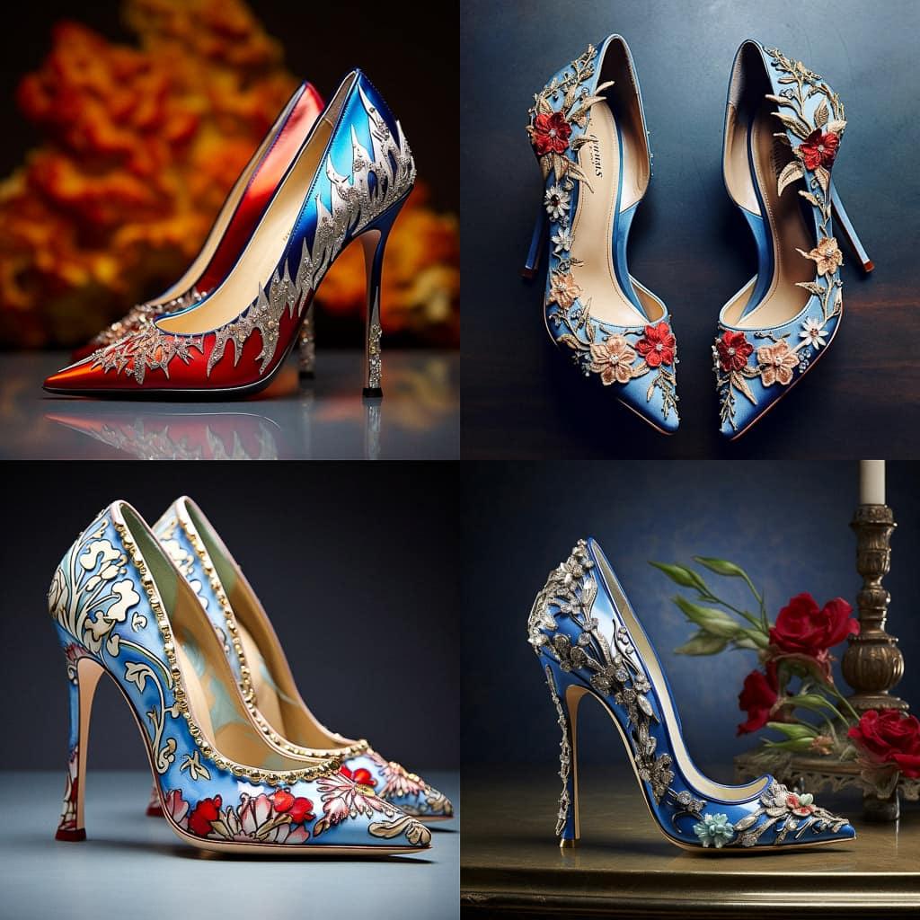 Manolo Blahnik style, Midjourney V5.2, render 1 of 4