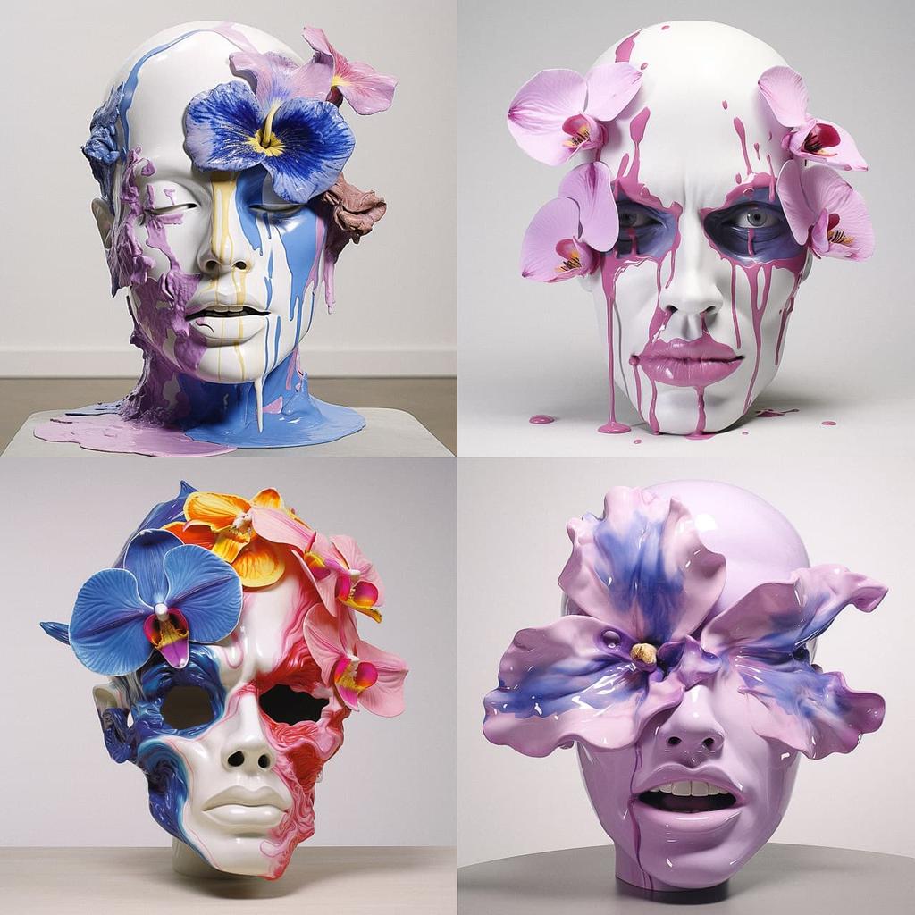 Marc Quinn style, Midjourney V5.2, render 1 of 4