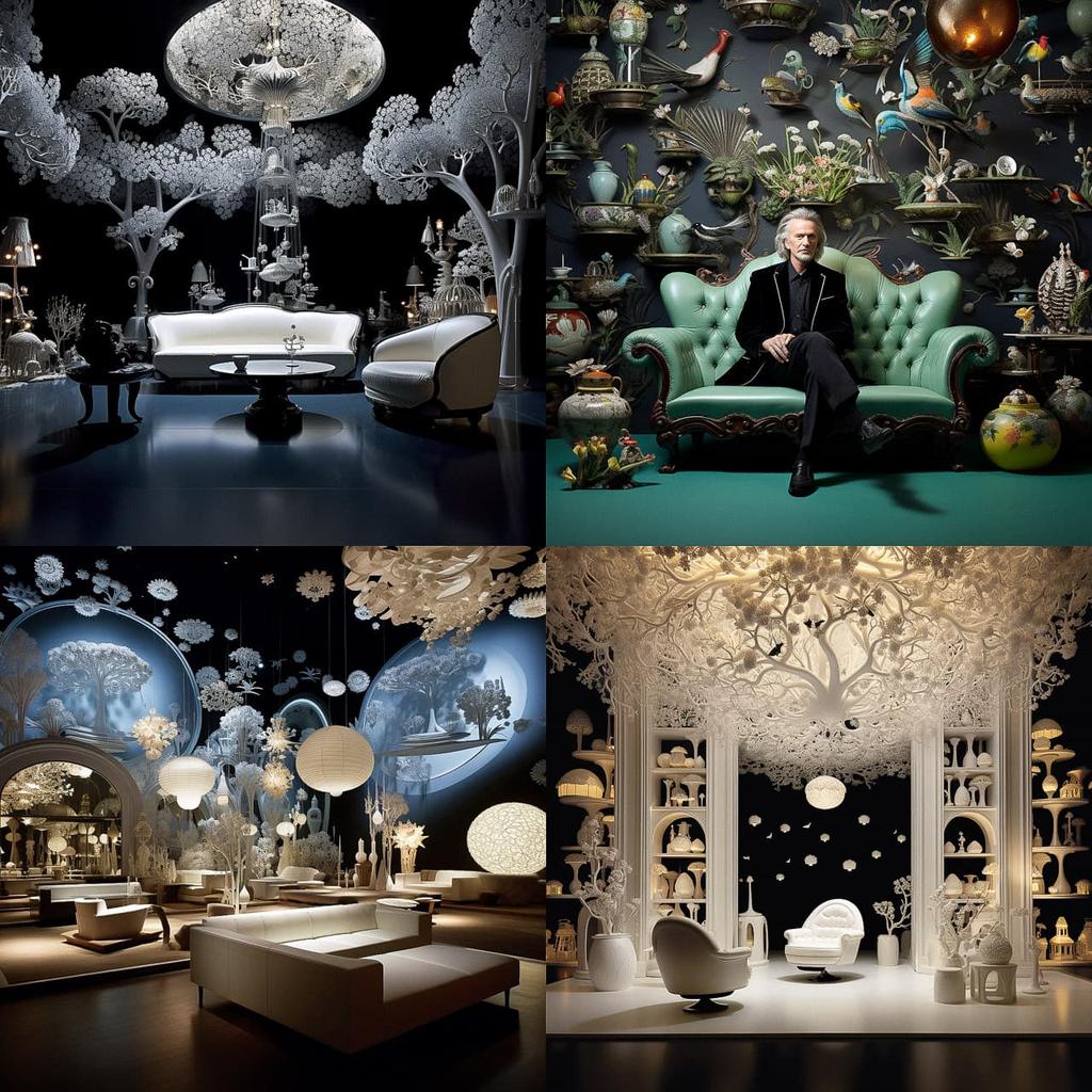 Marcel Wanders style, Midjourney V5.2, render 1 of 4
