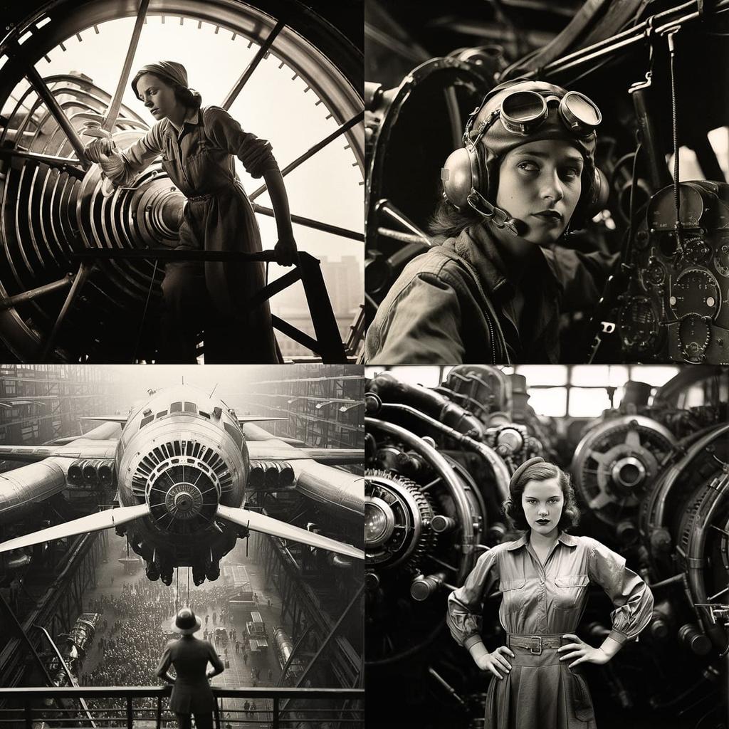 Margaret Bourke-White style, Midjourney V5.2, render 1 of 4