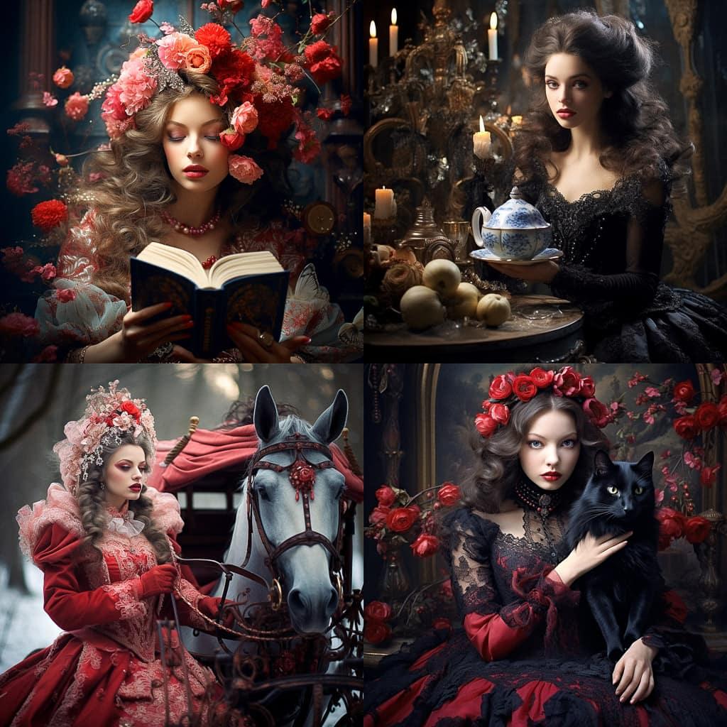 Margarita Kareva style, Midjourney V5.2, render 1 of 4