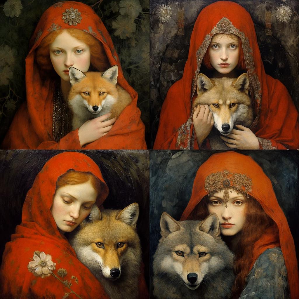 Marianne Stokes style, Midjourney V5.2, render 1 of 4