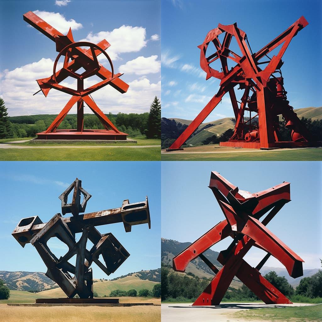 Mark di Suvero style, Midjourney V5.2, render 1 of 4