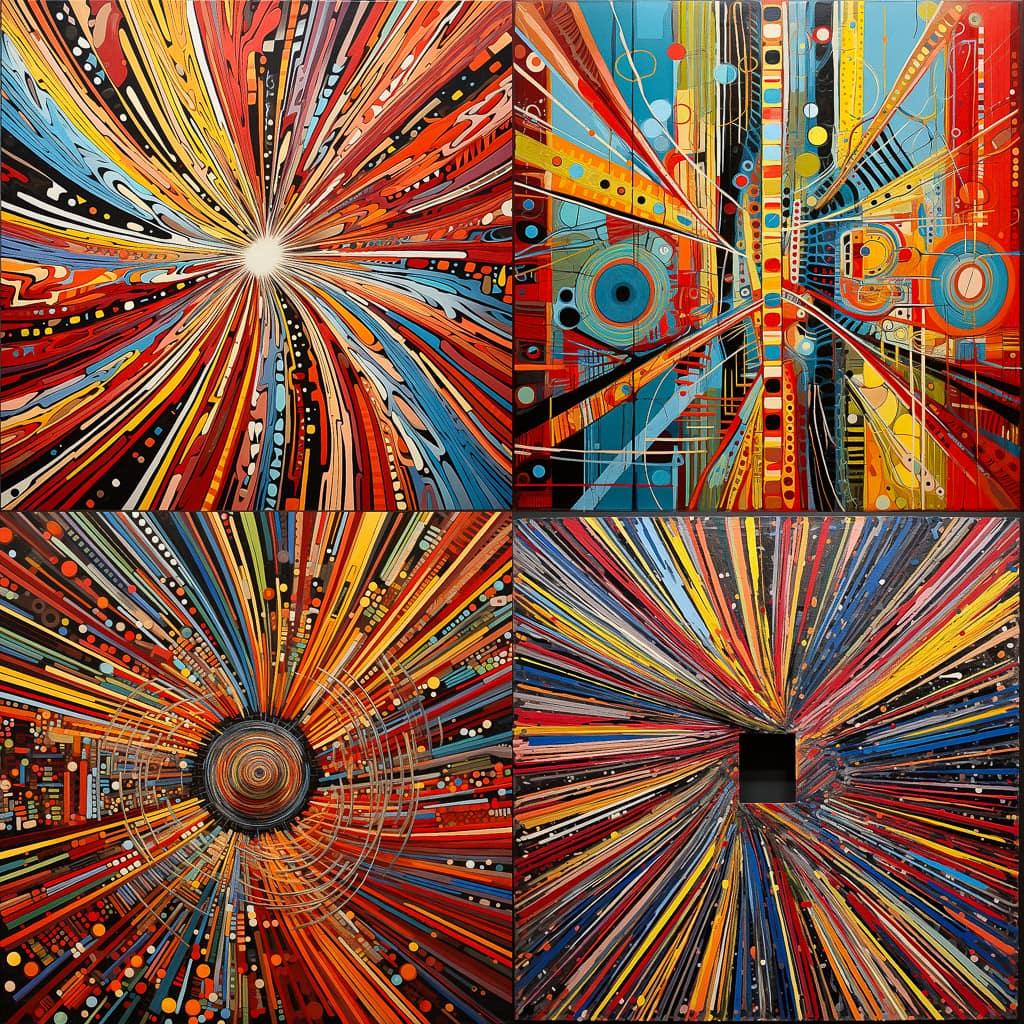 Mark Grotjahn style, Midjourney V5.2, render 1 of 4