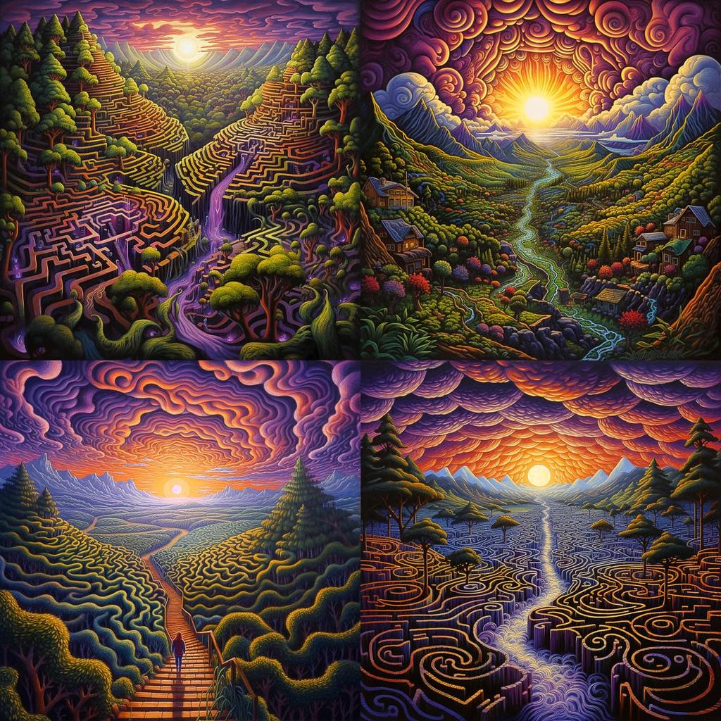 Mark Henson style, Midjourney V5.2, render 1 of 4